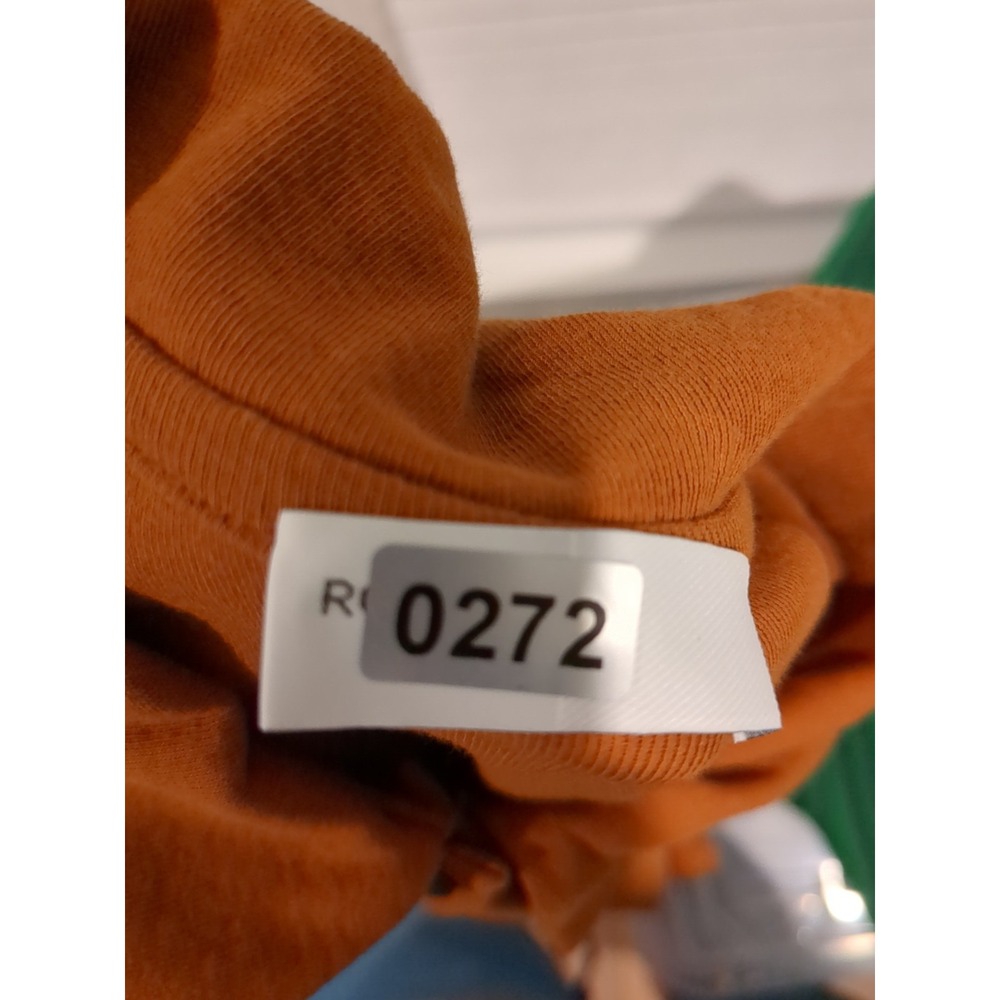 NWT Rosetta Getty Womens Sz M Fitted Wo Long Sleeve 3 Button Collared Polo Shirt - Picture 13 of 14